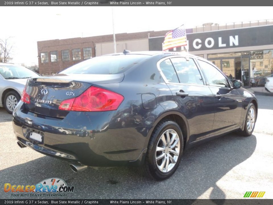 2009 Infiniti G 37 x Sedan Blue Slate Metallic / Graphite Photo #7