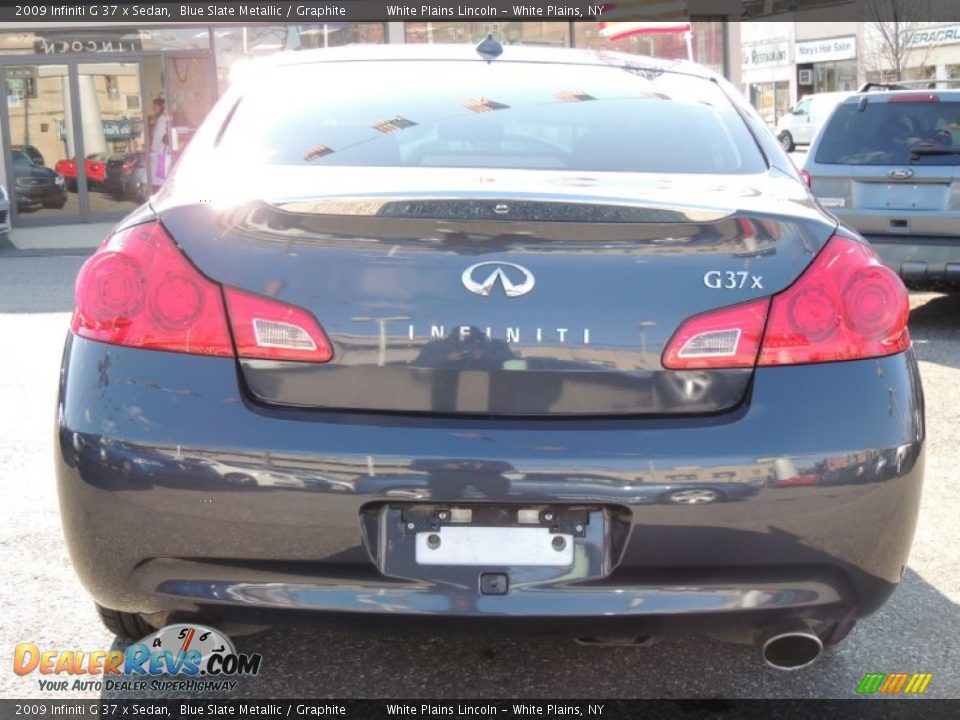 2009 Infiniti G 37 x Sedan Blue Slate Metallic / Graphite Photo #8