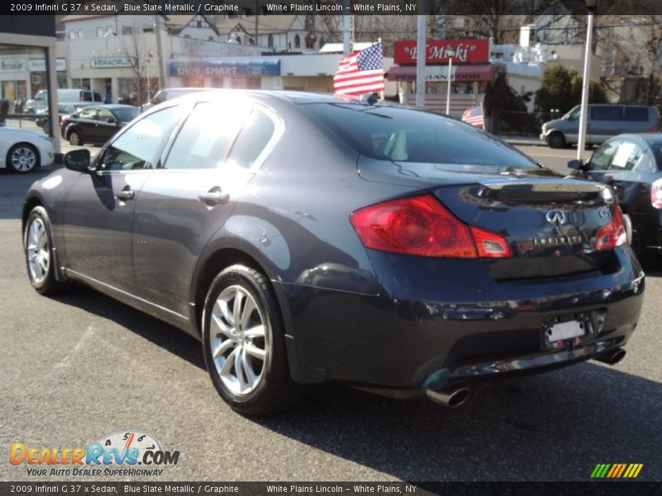 2009 Infiniti G 37 x Sedan Blue Slate Metallic / Graphite Photo #9