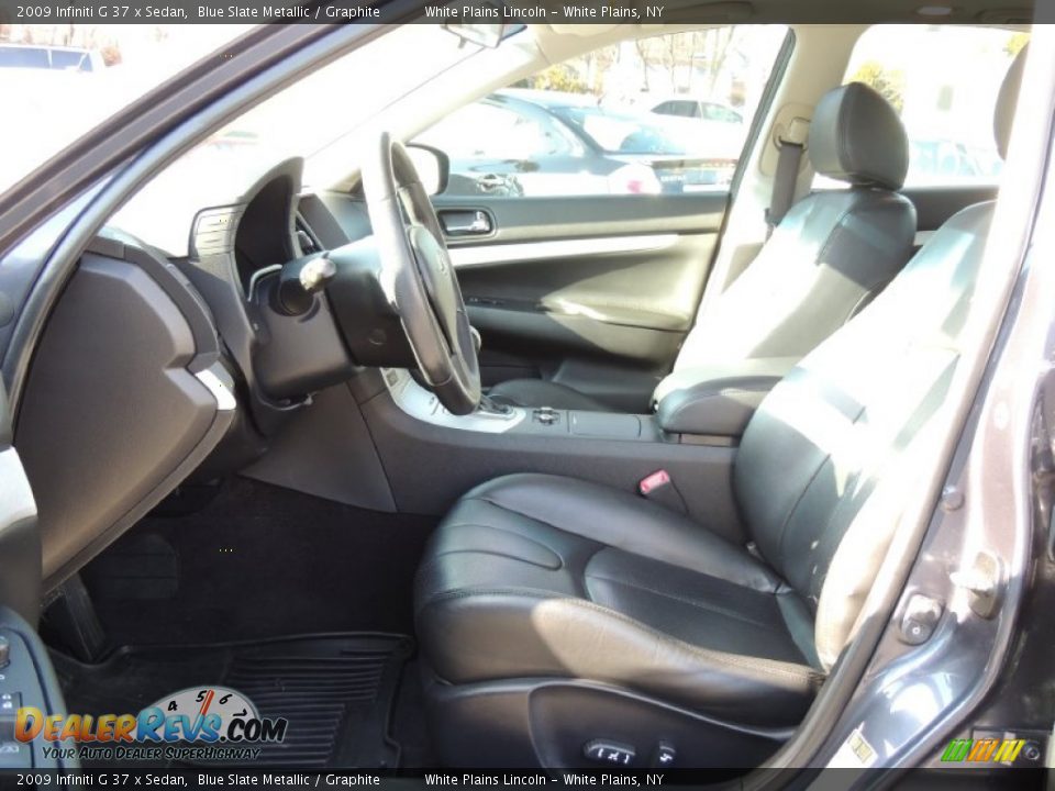 2009 Infiniti G 37 x Sedan Blue Slate Metallic / Graphite Photo #16