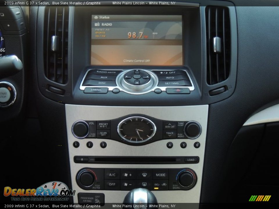 2009 Infiniti G 37 x Sedan Blue Slate Metallic / Graphite Photo #19
