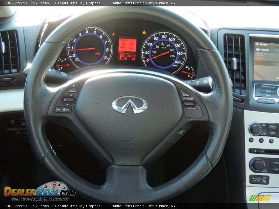 2009 Infiniti G 37 x Sedan Blue Slate Metallic / Graphite Photo #21