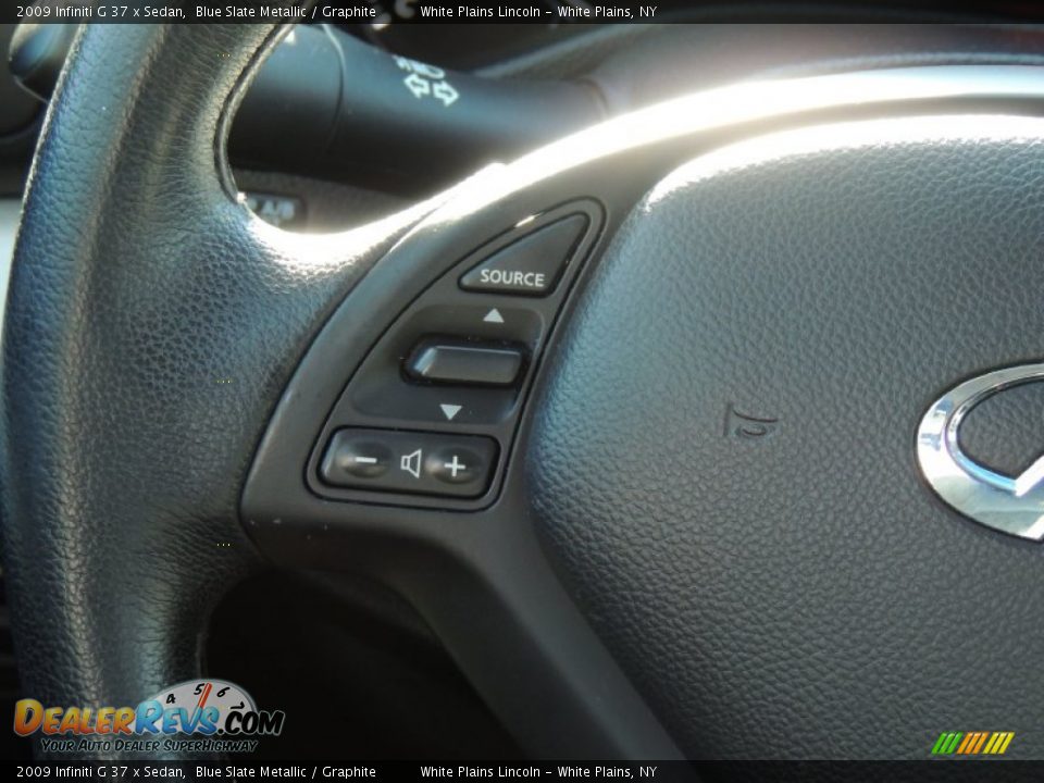 2009 Infiniti G 37 x Sedan Blue Slate Metallic / Graphite Photo #22