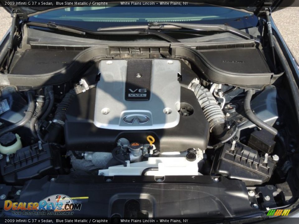 2009 Infiniti G 37 x Sedan Blue Slate Metallic / Graphite Photo #25