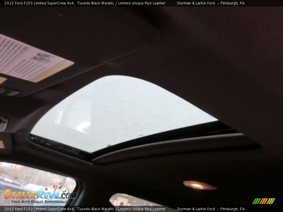 Sunroof of 2013 Ford F150 Limited SuperCrew 4x4 Photo #12
