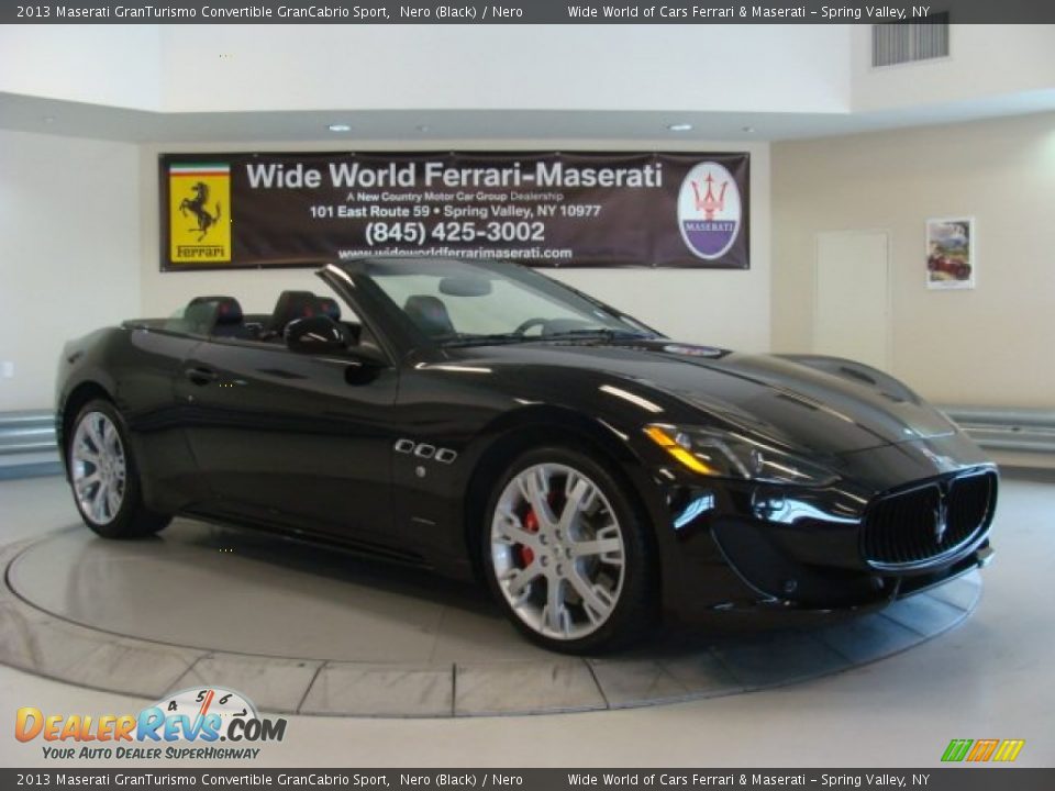 2013 Maserati GranTurismo Convertible GranCabrio Sport Nero (Black) / Nero Photo #1
