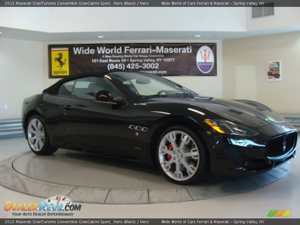 2013 Maserati GranTurismo Convertible GranCabrio Sport Nero (Black) / Nero Photo #2
