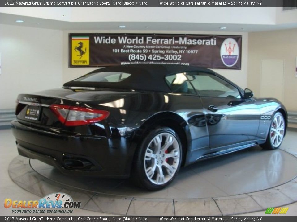 2013 Maserati GranTurismo Convertible GranCabrio Sport Nero (Black) / Nero Photo #13