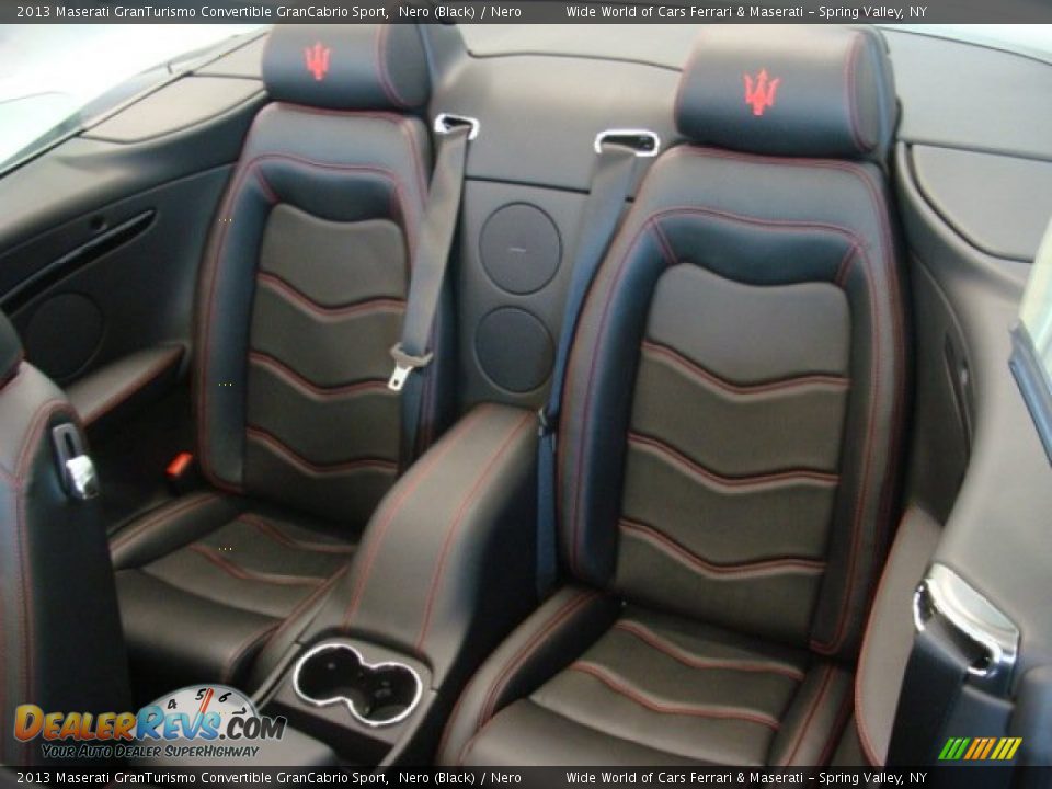 Rear Seat of 2013 Maserati GranTurismo Convertible GranCabrio Sport Photo #29