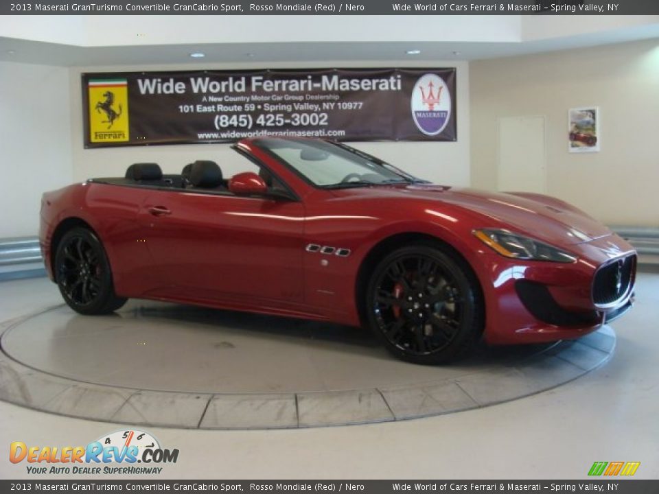 2013 Maserati GranTurismo Convertible GranCabrio Sport Rosso Mondiale (Red) / Nero Photo #1