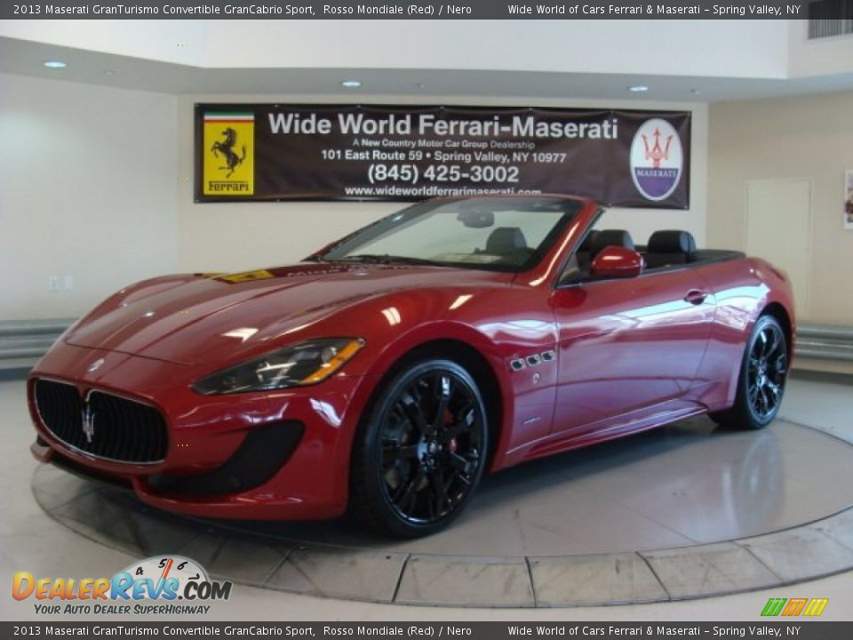 2013 Maserati GranTurismo Convertible GranCabrio Sport Rosso Mondiale (Red) / Nero Photo #4