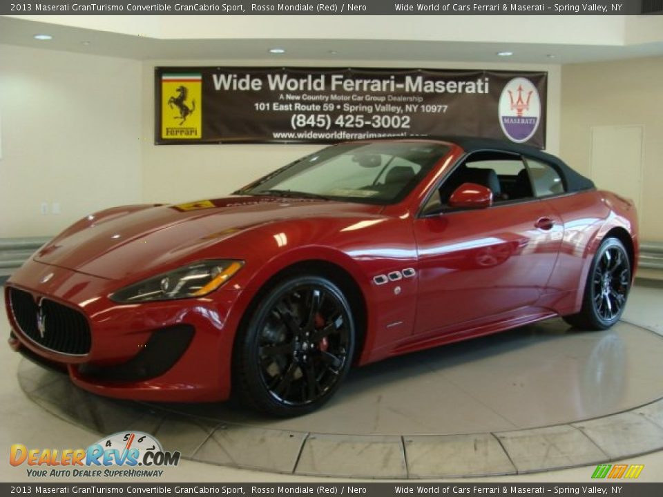 2013 Maserati GranTurismo Convertible GranCabrio Sport Rosso Mondiale (Red) / Nero Photo #5