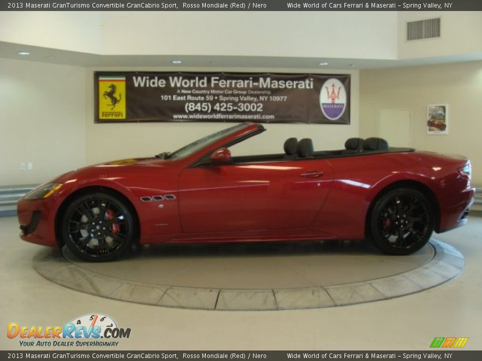 2013 Maserati GranTurismo Convertible GranCabrio Sport Rosso Mondiale (Red) / Nero Photo #6