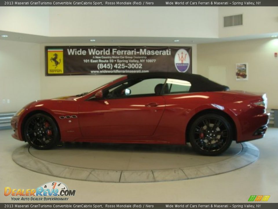 2013 Maserati GranTurismo Convertible GranCabrio Sport Rosso Mondiale (Red) / Nero Photo #7