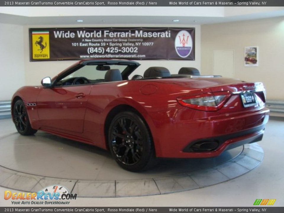 2013 Maserati GranTurismo Convertible GranCabrio Sport Rosso Mondiale (Red) / Nero Photo #8