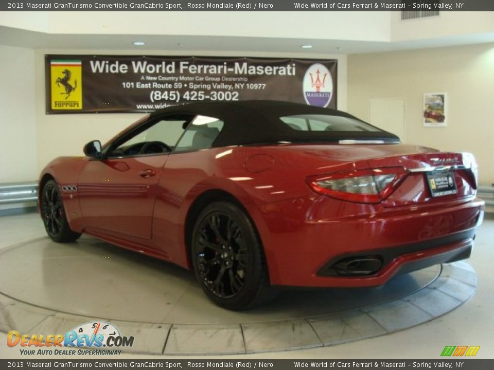 2013 Maserati GranTurismo Convertible GranCabrio Sport Rosso Mondiale (Red) / Nero Photo #9