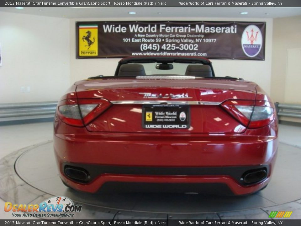 2013 Maserati GranTurismo Convertible GranCabrio Sport Rosso Mondiale (Red) / Nero Photo #10