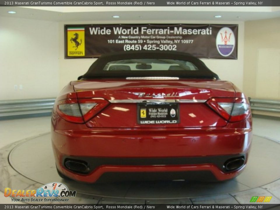 2013 Maserati GranTurismo Convertible GranCabrio Sport Rosso Mondiale (Red) / Nero Photo #11