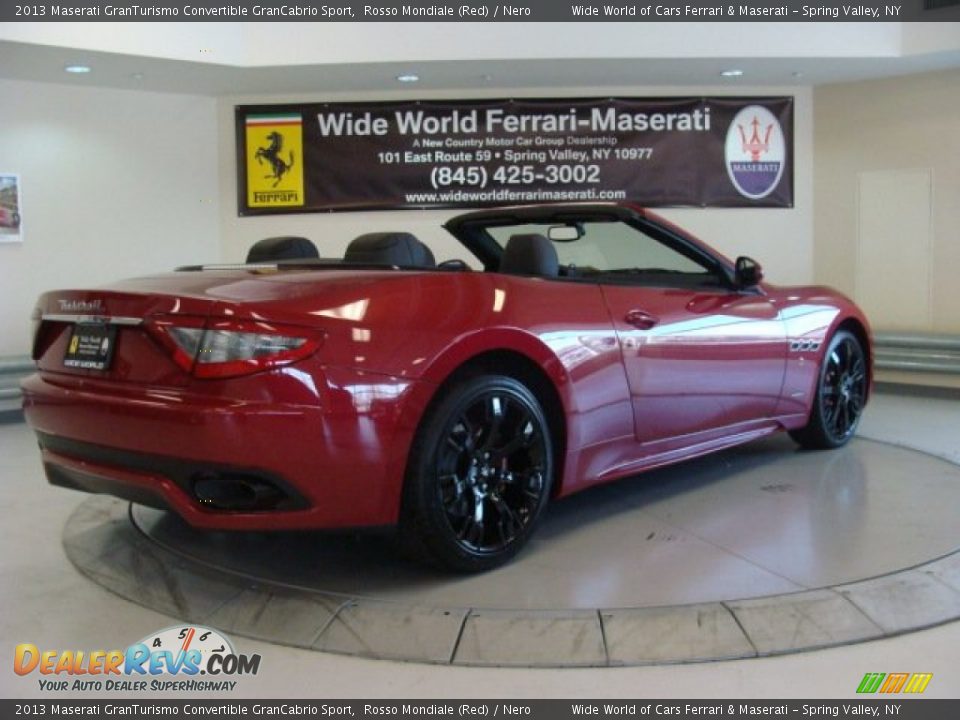 2013 Maserati GranTurismo Convertible GranCabrio Sport Rosso Mondiale (Red) / Nero Photo #12
