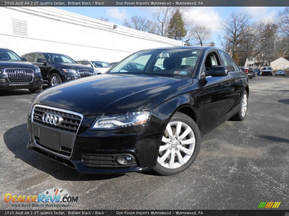 2010 Audi A4 2.0T quattro Sedan Brilliant Black / Black Photo #1