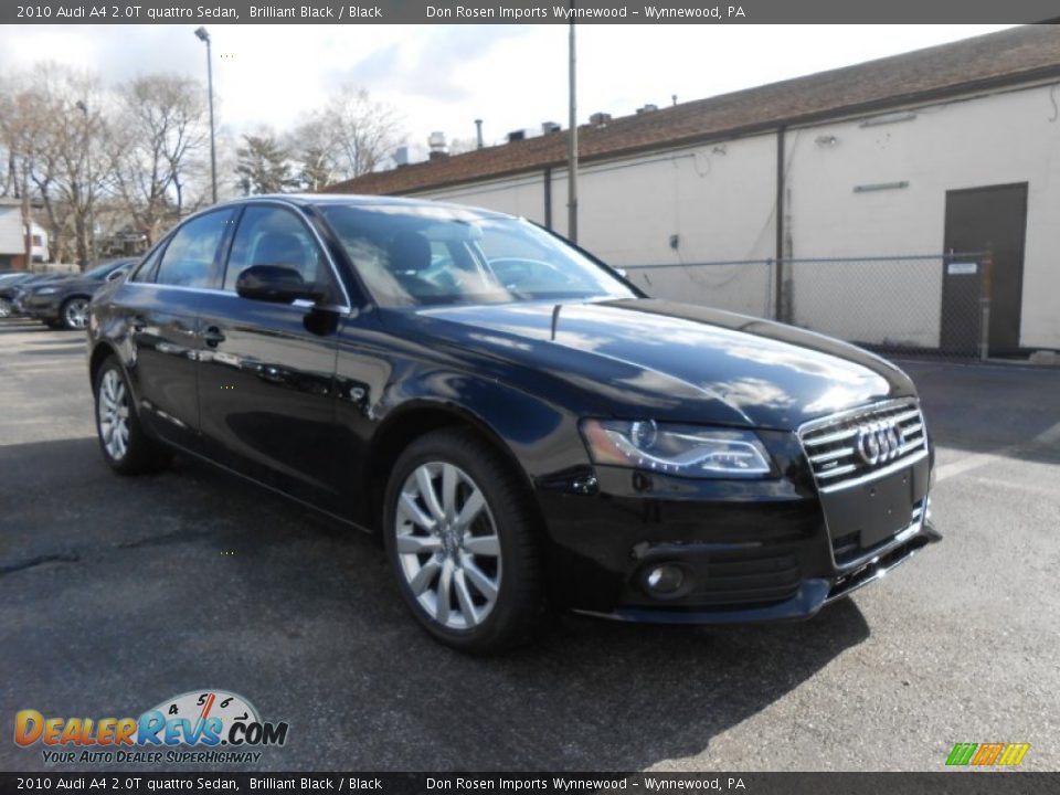 2010 Audi A4 2.0T quattro Sedan Brilliant Black / Black Photo #3