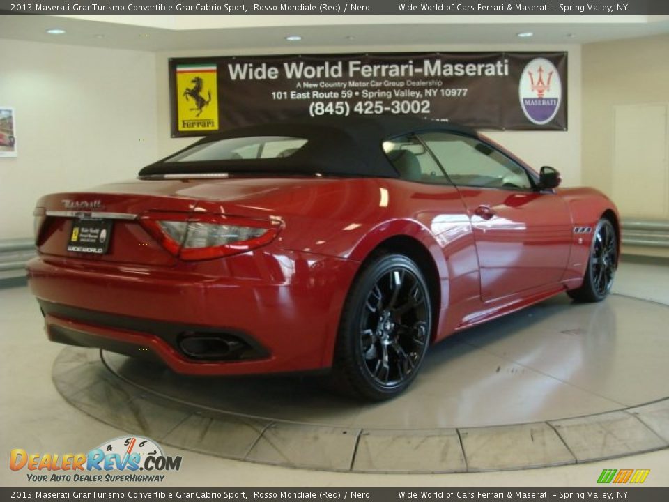 2013 Maserati GranTurismo Convertible GranCabrio Sport Rosso Mondiale (Red) / Nero Photo #13
