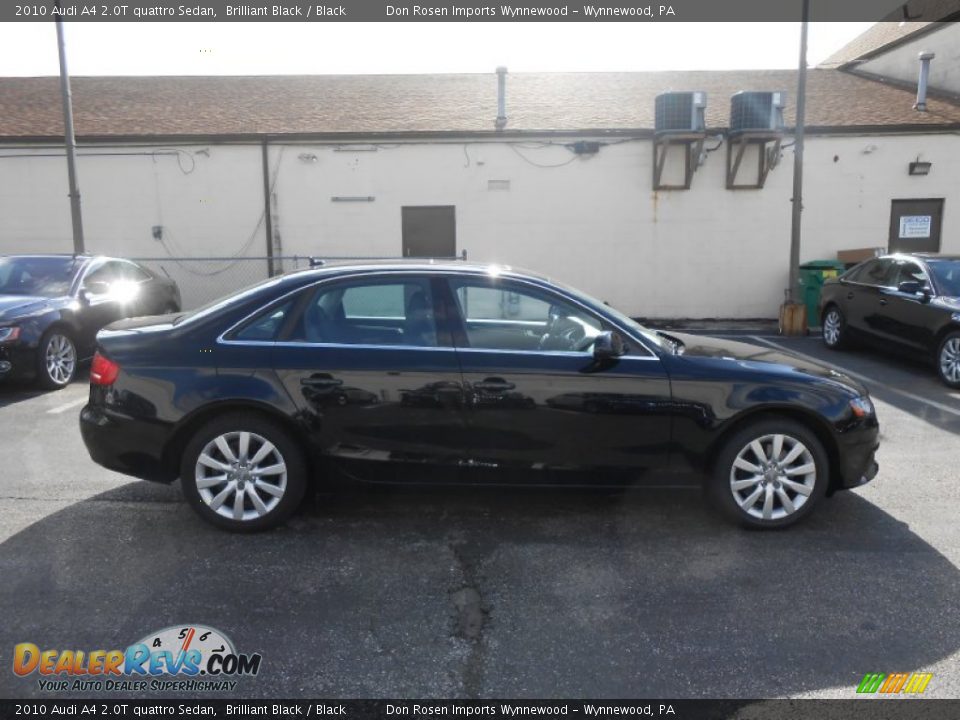 2010 Audi A4 2.0T quattro Sedan Brilliant Black / Black Photo #4
