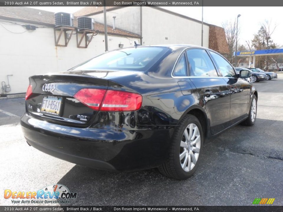 2010 Audi A4 2.0T quattro Sedan Brilliant Black / Black Photo #5