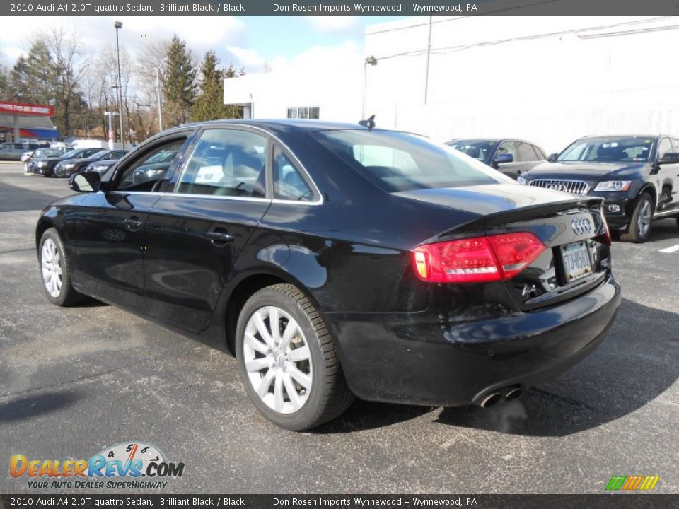 2010 Audi A4 2.0T quattro Sedan Brilliant Black / Black Photo #7