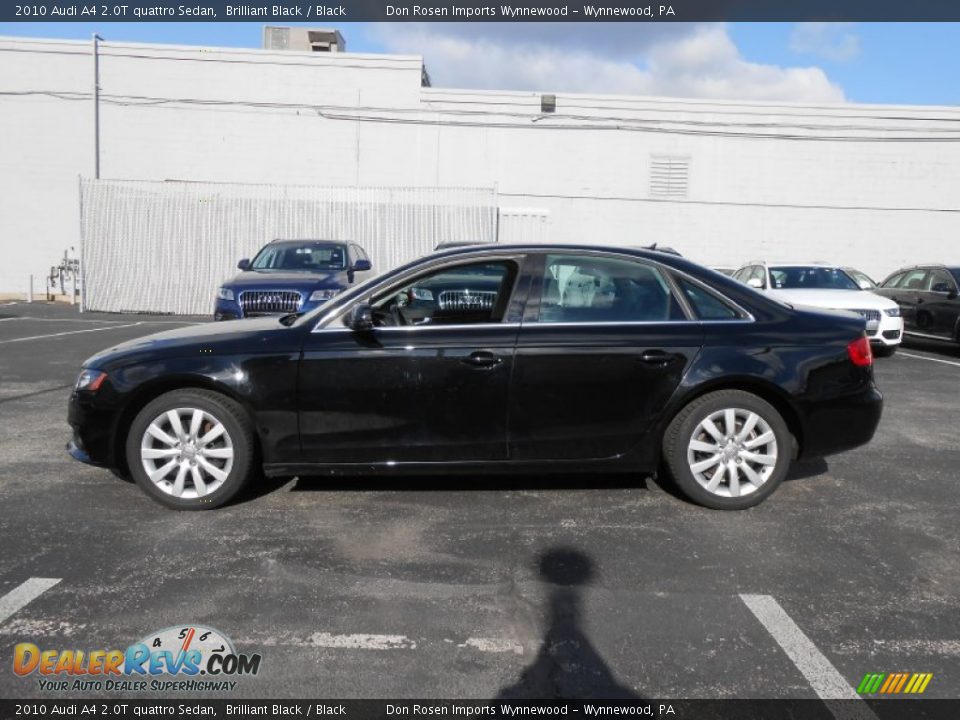 2010 Audi A4 2.0T quattro Sedan Brilliant Black / Black Photo #8