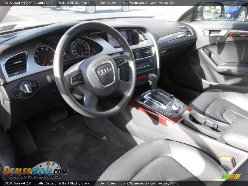 2010 Audi A4 2.0T quattro Sedan Brilliant Black / Black Photo #9