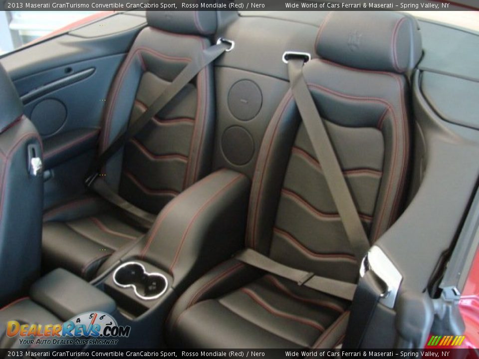 Rear Seat of 2013 Maserati GranTurismo Convertible GranCabrio Sport Photo #27