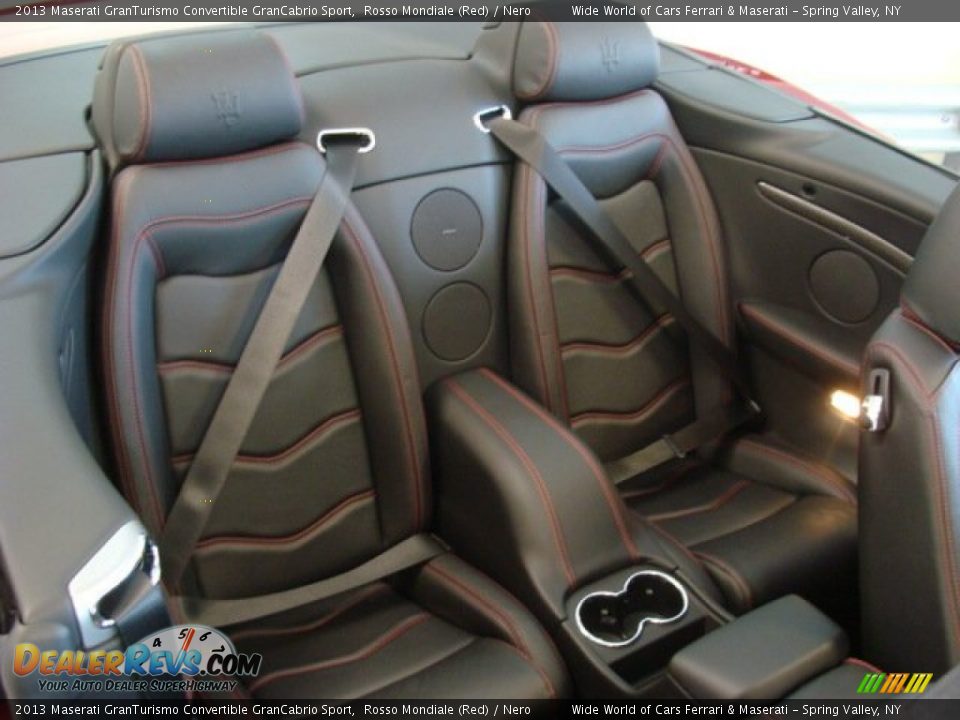 Rear Seat of 2013 Maserati GranTurismo Convertible GranCabrio Sport Photo #28