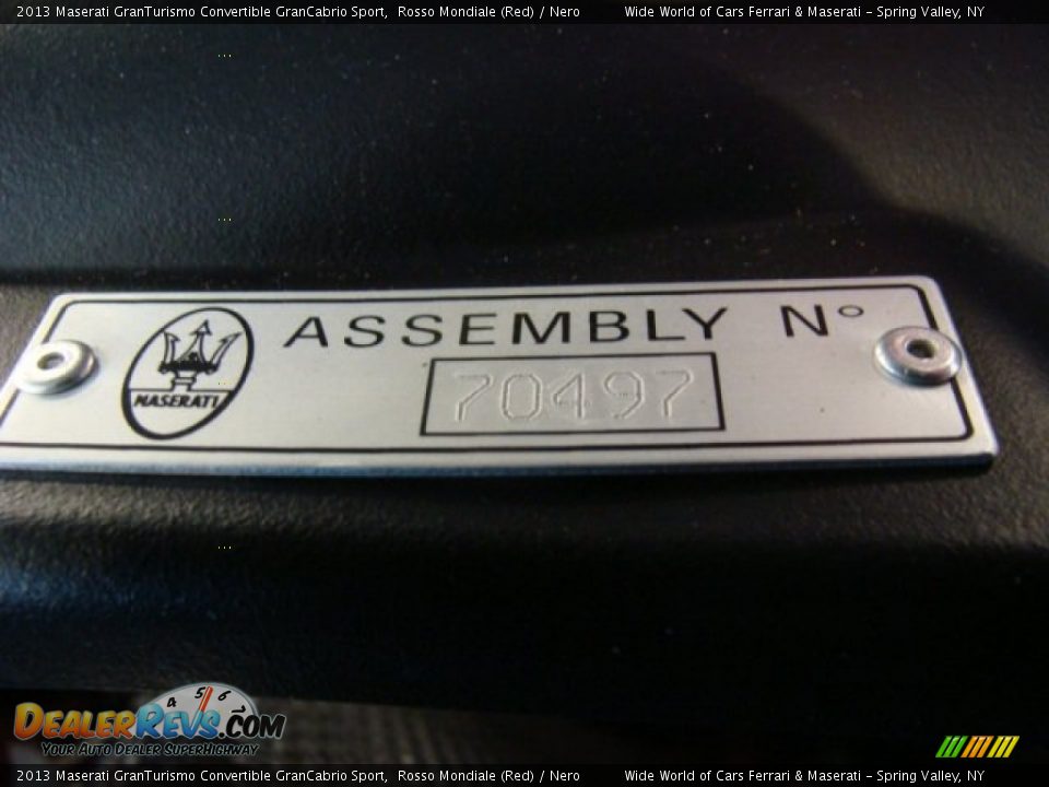 2013 Maserati GranTurismo Convertible GranCabrio Sport Rosso Mondiale (Red) / Nero Photo #34