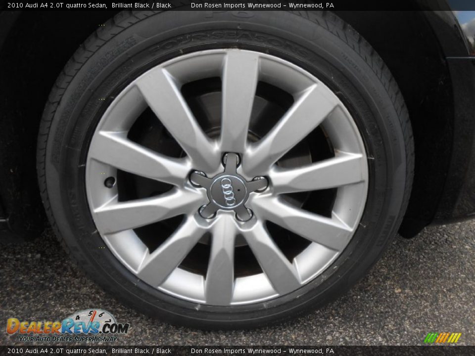 2010 Audi A4 2.0T quattro Sedan Brilliant Black / Black Photo #24