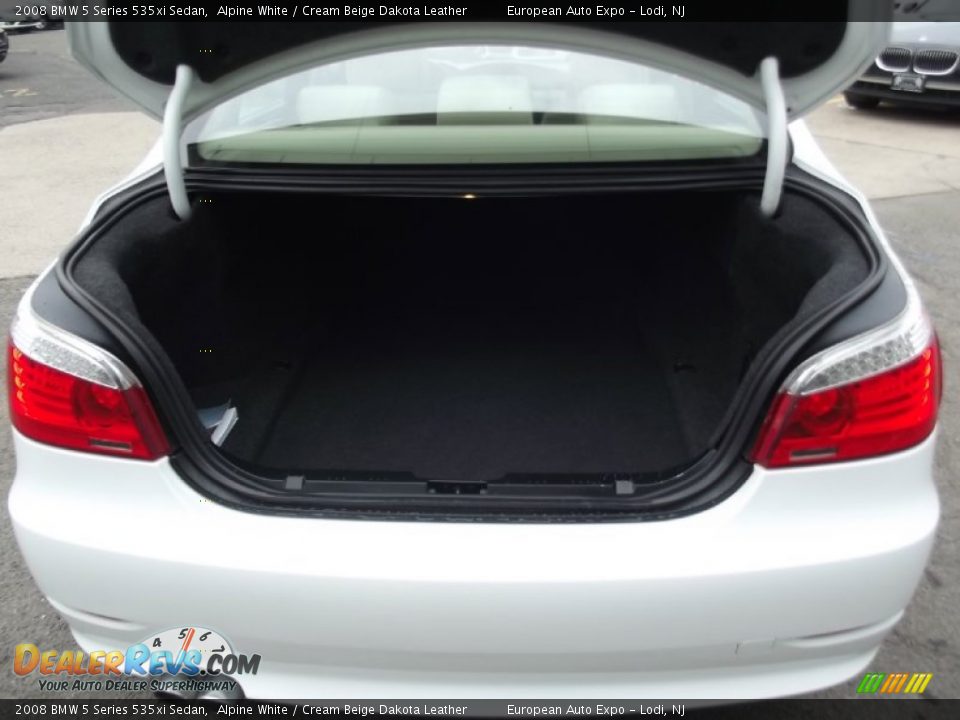 2008 BMW 5 Series 535xi Sedan Alpine White / Cream Beige Dakota Leather Photo #10
