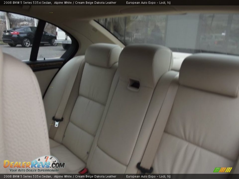 2008 BMW 5 Series 535xi Sedan Alpine White / Cream Beige Dakota Leather Photo #15