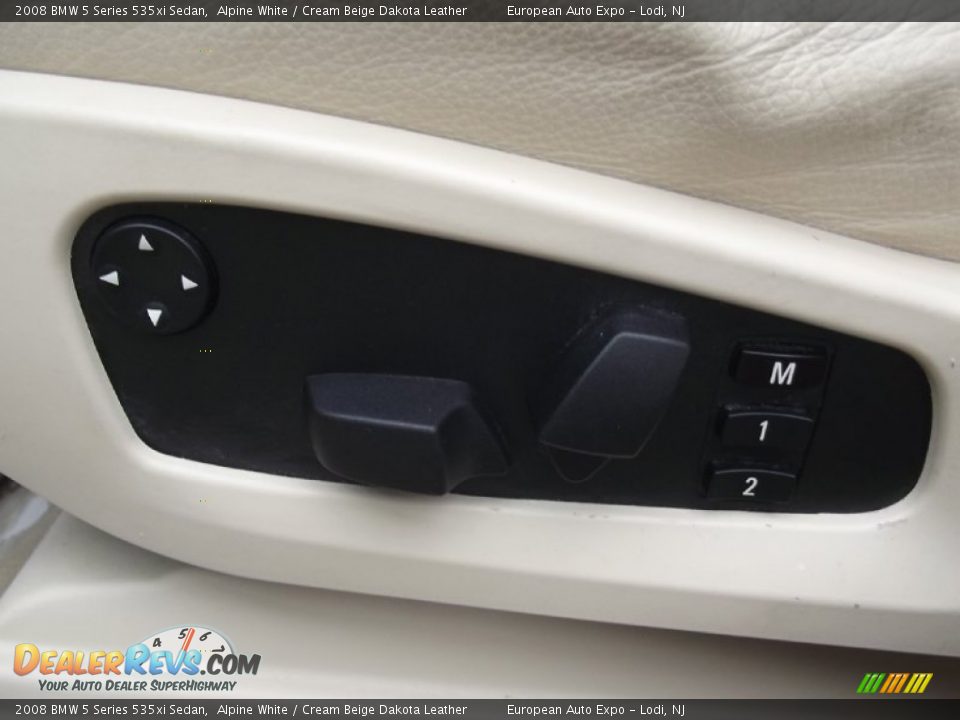 2008 BMW 5 Series 535xi Sedan Alpine White / Cream Beige Dakota Leather Photo #20