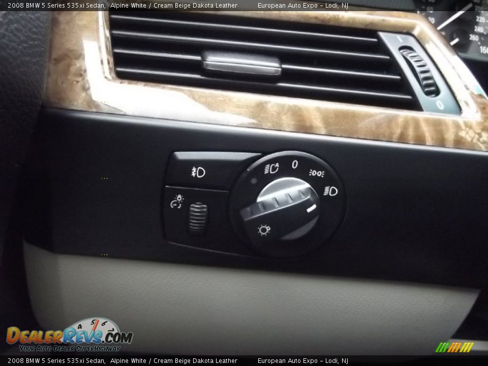 2008 BMW 5 Series 535xi Sedan Alpine White / Cream Beige Dakota Leather Photo #22