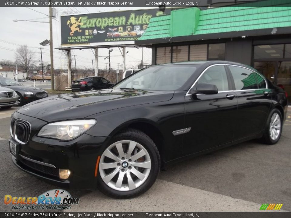 2010 BMW 7 Series 750Li xDrive Sedan Jet Black / Black Nappa Leather Photo #1