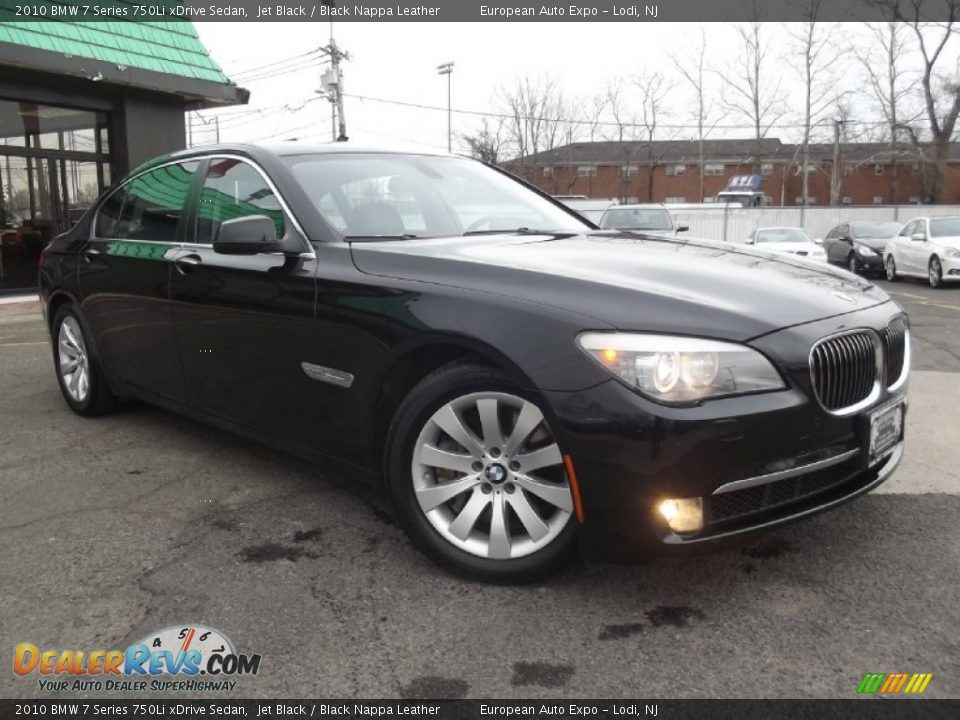 2010 BMW 7 Series 750Li xDrive Sedan Jet Black / Black Nappa Leather Photo #2