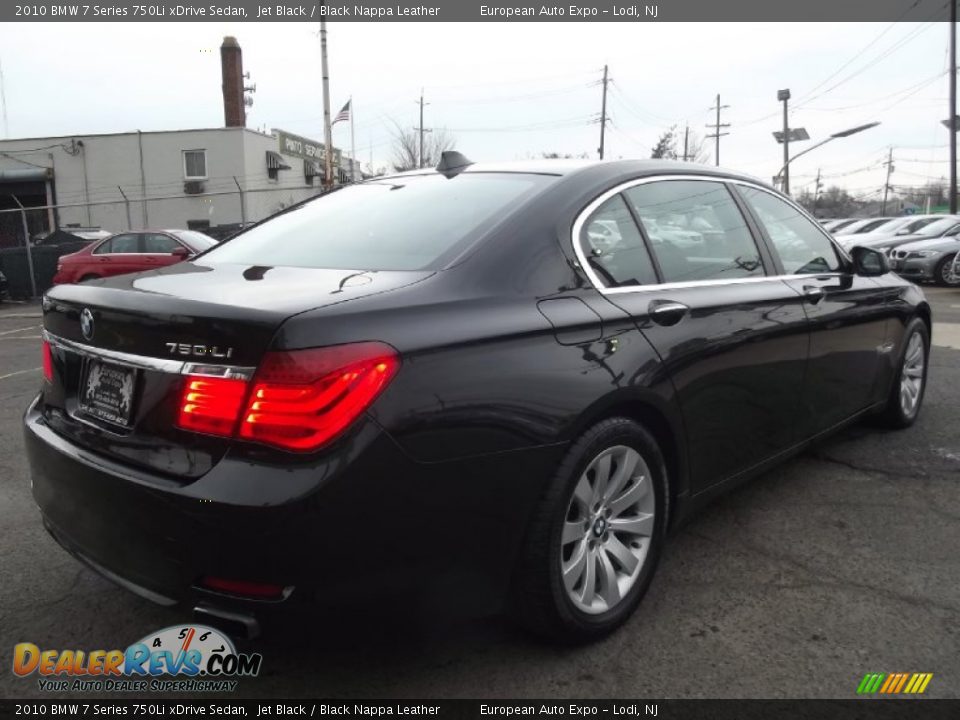 2010 BMW 7 Series 750Li xDrive Sedan Jet Black / Black Nappa Leather Photo #4