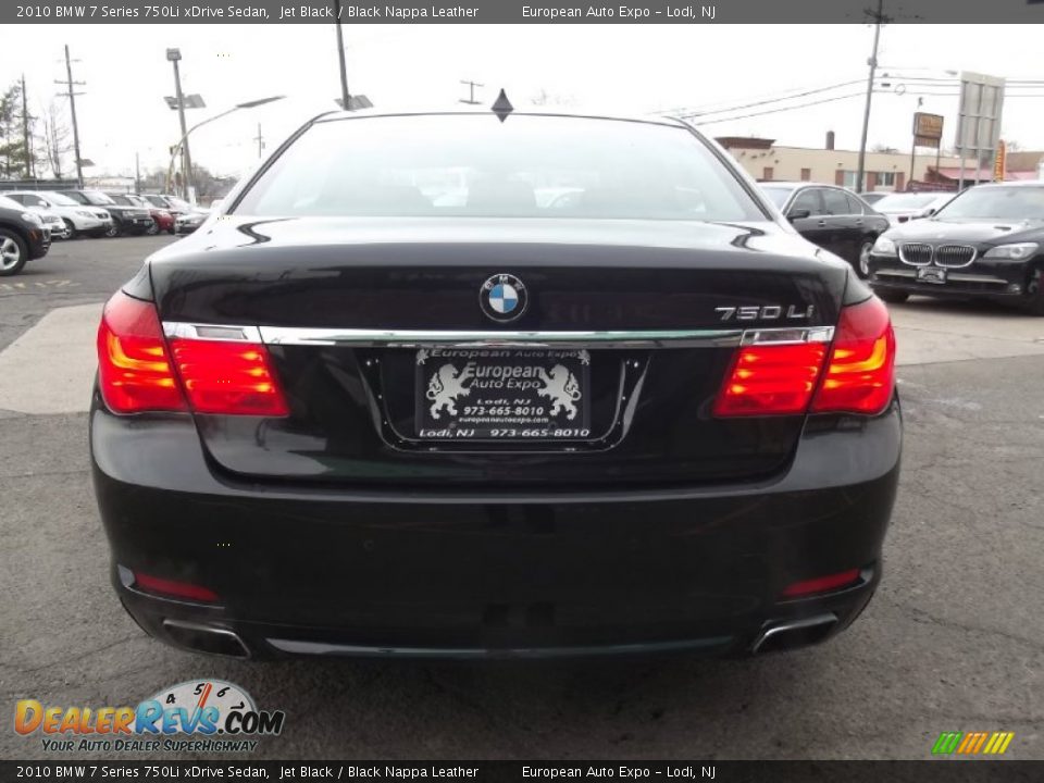 2010 BMW 7 Series 750Li xDrive Sedan Jet Black / Black Nappa Leather Photo #5