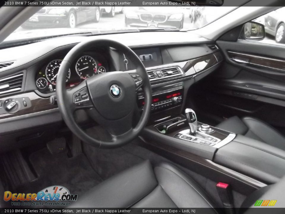 2010 BMW 7 Series 750Li xDrive Sedan Jet Black / Black Nappa Leather Photo #12
