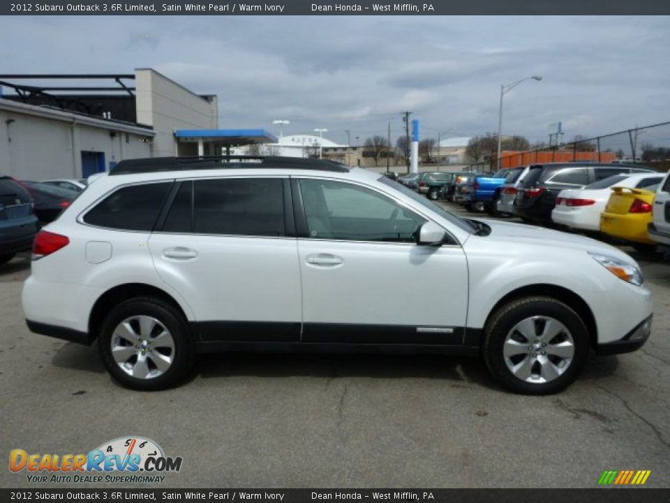 2012 Subaru Outback 3.6R Limited Satin White Pearl / Warm Ivory Photo #2
