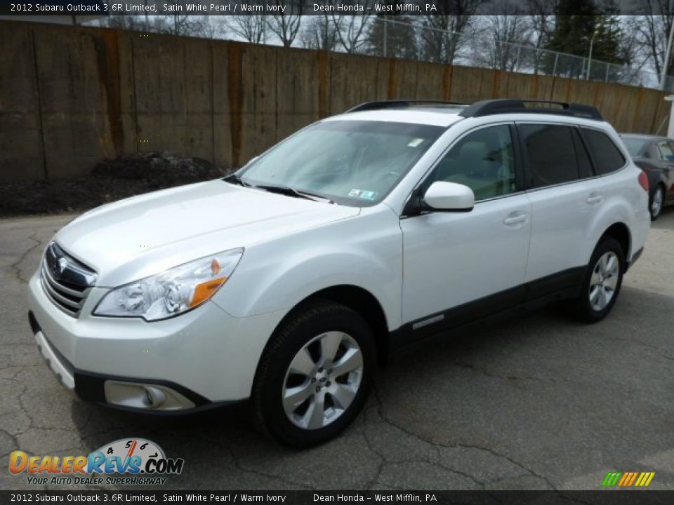 2012 Subaru Outback 3.6R Limited Satin White Pearl / Warm Ivory Photo #7