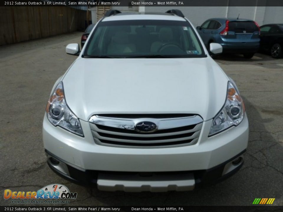 2012 Subaru Outback 3.6R Limited Satin White Pearl / Warm Ivory Photo #8