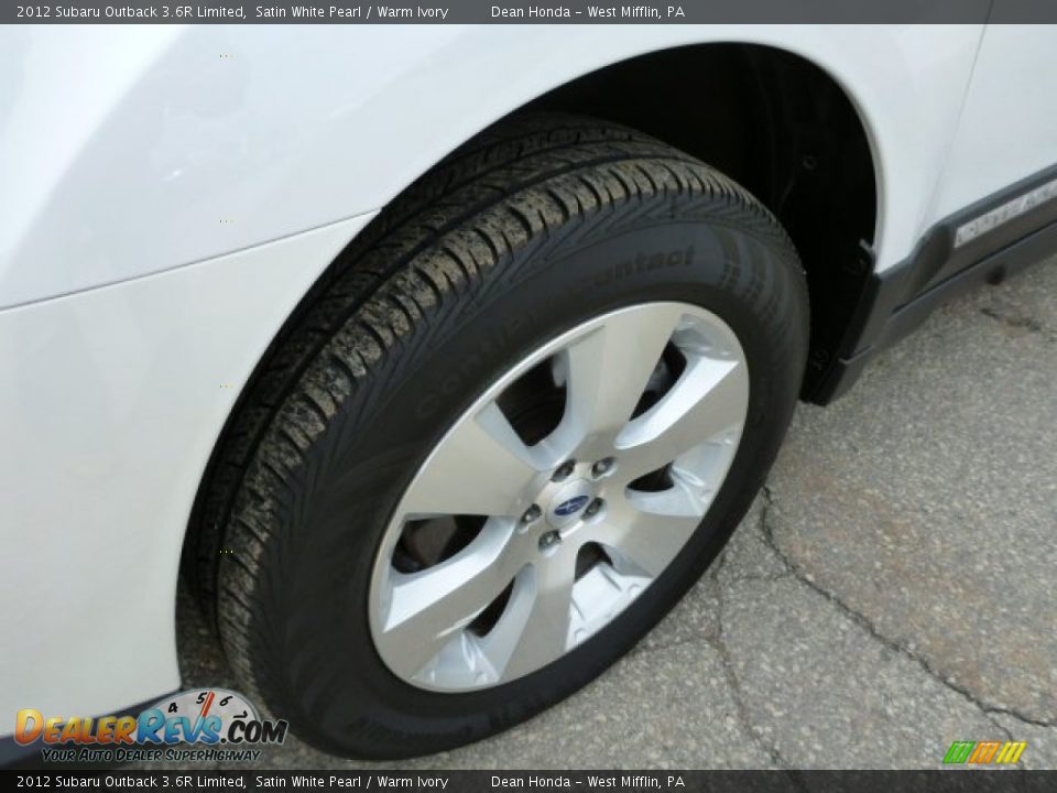 2012 Subaru Outback 3.6R Limited Satin White Pearl / Warm Ivory Photo #9