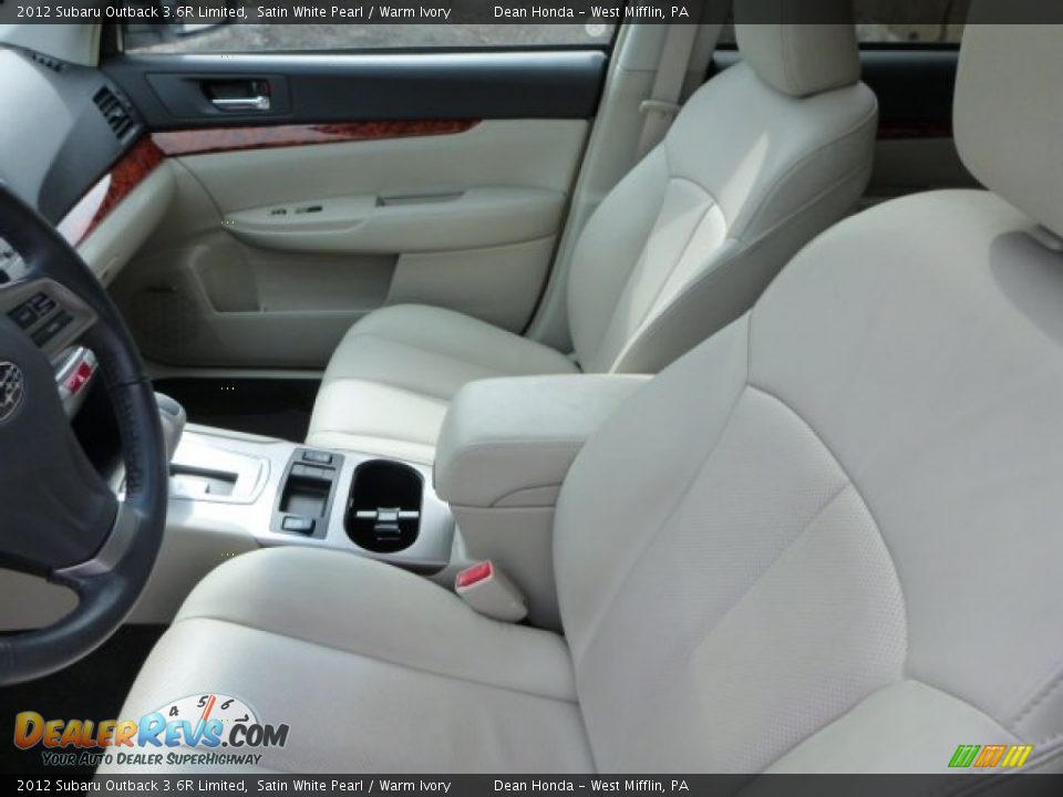 2012 Subaru Outback 3.6R Limited Satin White Pearl / Warm Ivory Photo #10