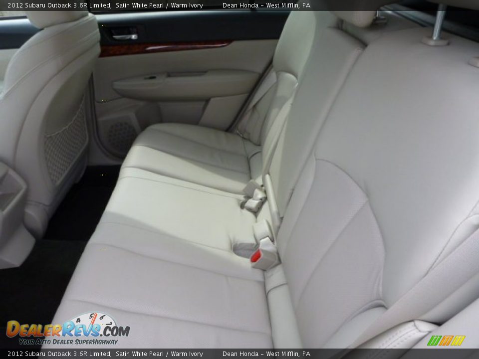 2012 Subaru Outback 3.6R Limited Satin White Pearl / Warm Ivory Photo #11